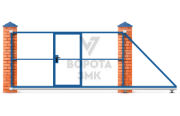 Откатные ворота 2500×3000 под ключ ЗМК-7628